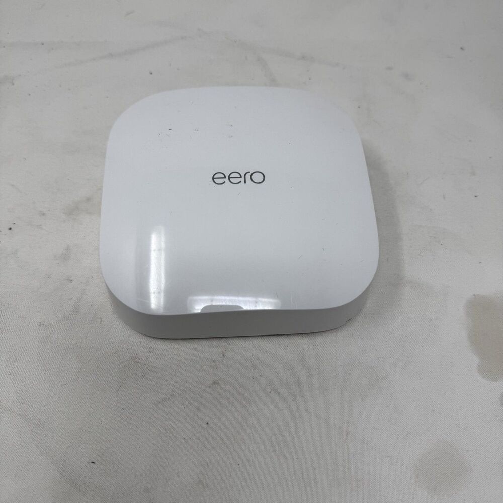 Eero Pro 6 AX4200 Tri-Band Mesh WiFi 6 Router MU-MIMO Gigabit 2-Port White